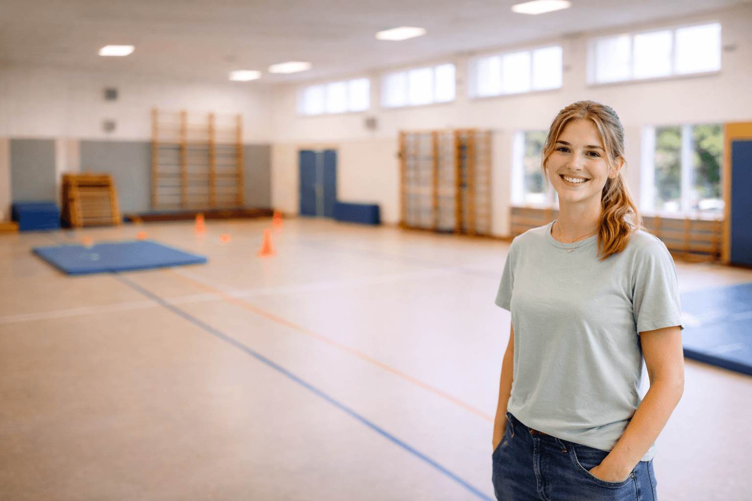 Bij scholen werk ik aan sport- en bewegingsonderwijs dat past bij de ontwikkeling van kinderen.